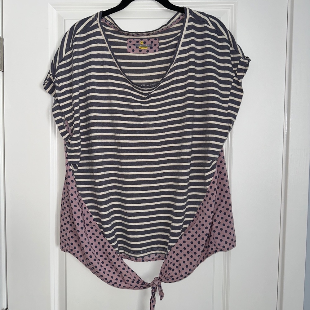 Anthropologie Little Yellow Button Shirt